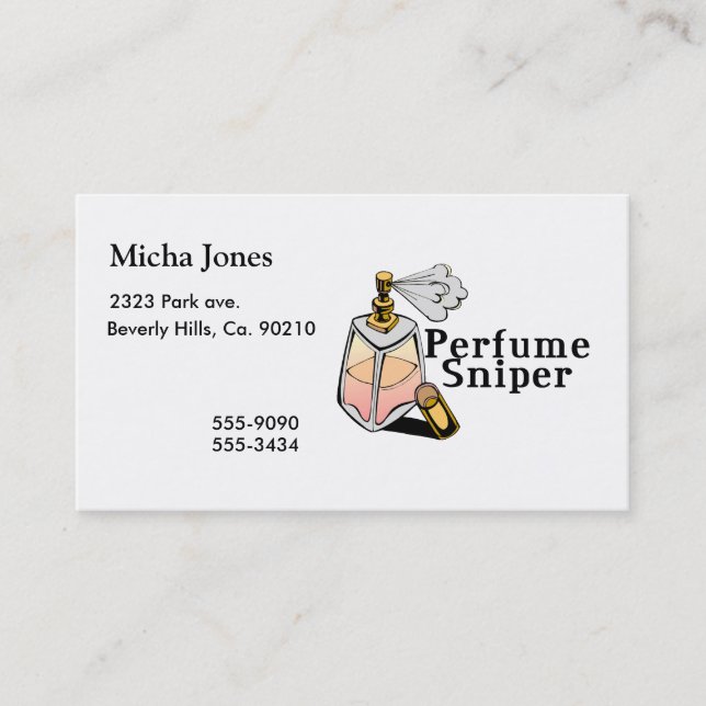 Perfume Sniper Business Card (Front)
