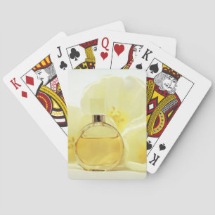 Perfume & Soft Yellow Flowers Poker Cards