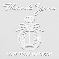 Perfume Thank You Bridal Shower Personalized
