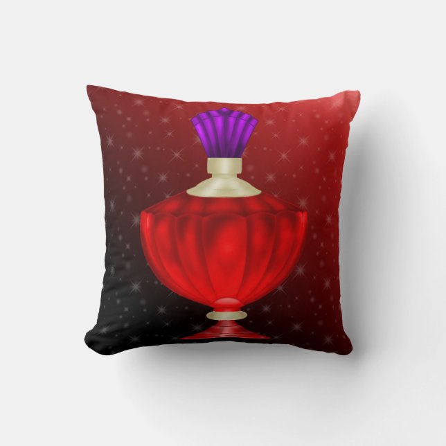 Perfume Throw Pillow (Front)