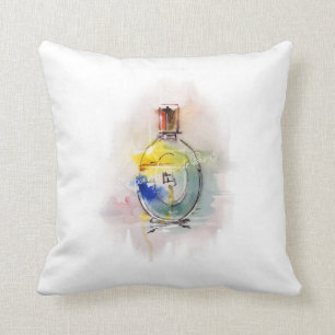 Perfume Throw Pillow