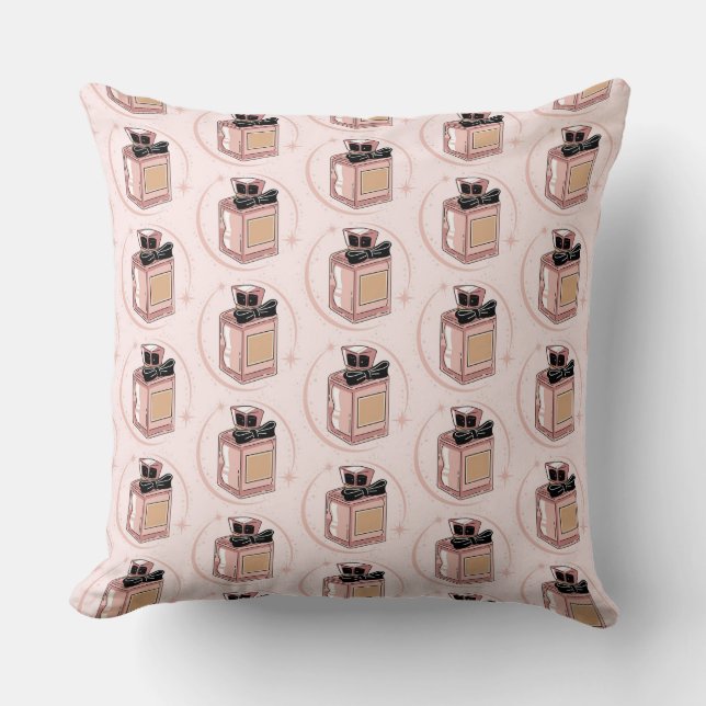 Perfume Throw Pillow (Front)