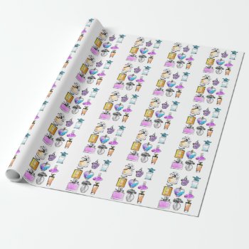 Perfumes Art Wrapping Paper by KeyholeDesign at Zazzle