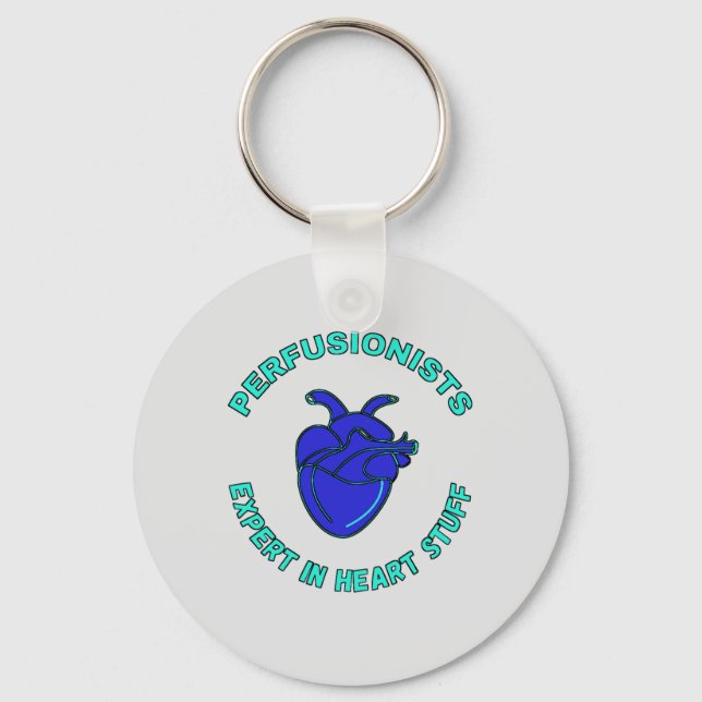 Perfusionist Expert In Heart Stuff  Keychain (Front)