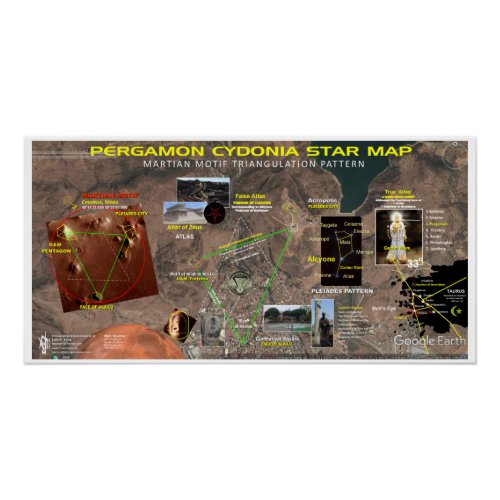 Pergamon Star Map Poster