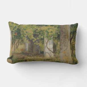 Pergola With Wine Grapes (Vineyard Landscape) Lumbar Pillow