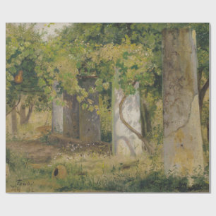 Pergola With Wine Grapes (Vineyard Landscape) Wrapping Paper