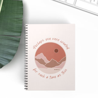 Perhaps You Were Created Blush Pink Christian Notebook