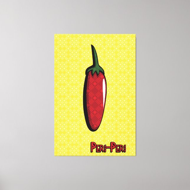 Peri-Peri Chili Pepper Canvas Art (Front)