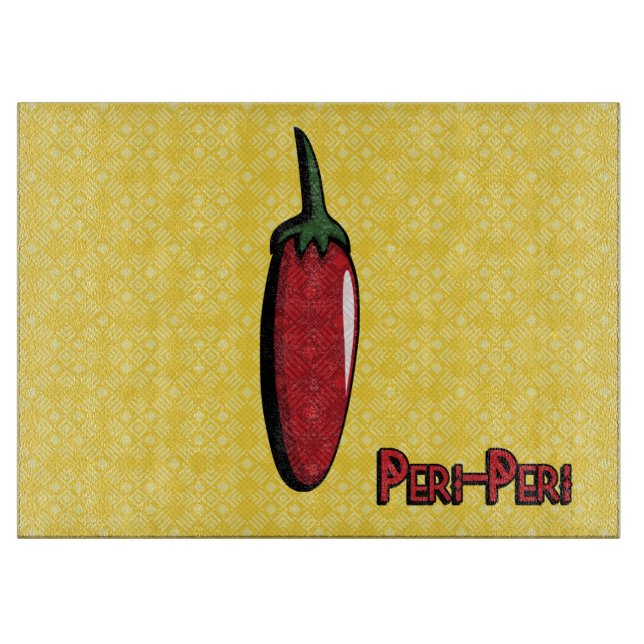 Peri-Peri Chili Pepper Cutting Board (Front)