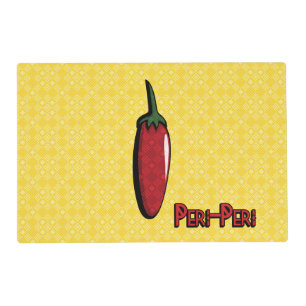 Peri-Peri Chili Pepper Laminated Placemat