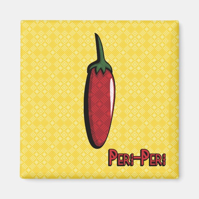 Peri-Peri Chili Pepper Magnet (Front)