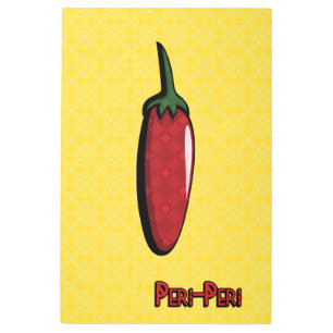 Peri-Peri Chili Pepper Metal Wall Art