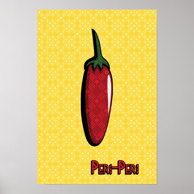 Peri-Peri Chili Pepper Poster (Front)