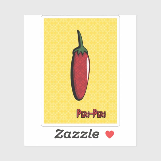 Peri-Peri Chili Pepper Sticker (Sheet)