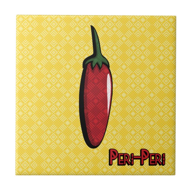 Peri-Peri Chili Pepper Tile (Front)
