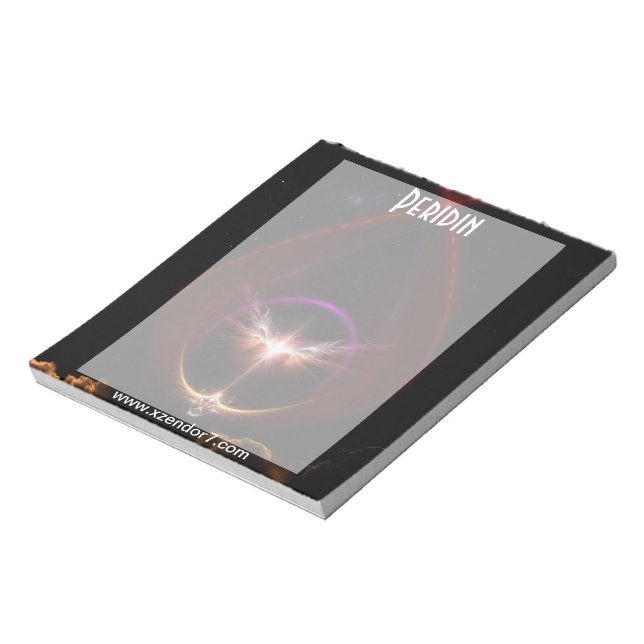 Peridin  Fractal Art Notepad (Rotated)