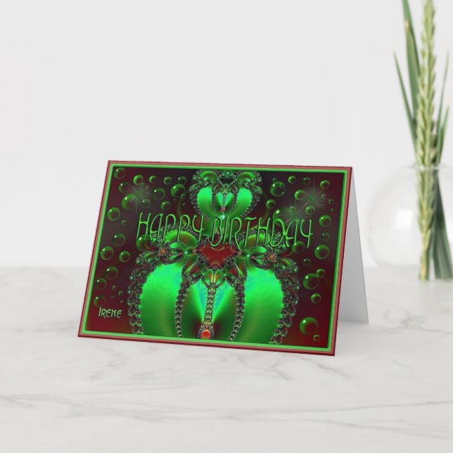 Peridot Birthday Card (Front)