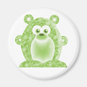 Peridot Birthstone Bear Magnet