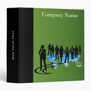 Peridot Green and Black Company Style Binder