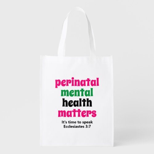 Perinatal Mental Health Matters Grocery Bag