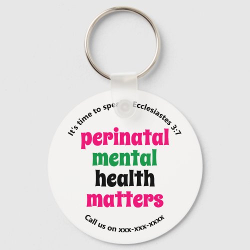 Perinatal Mental Health Matters Keychain