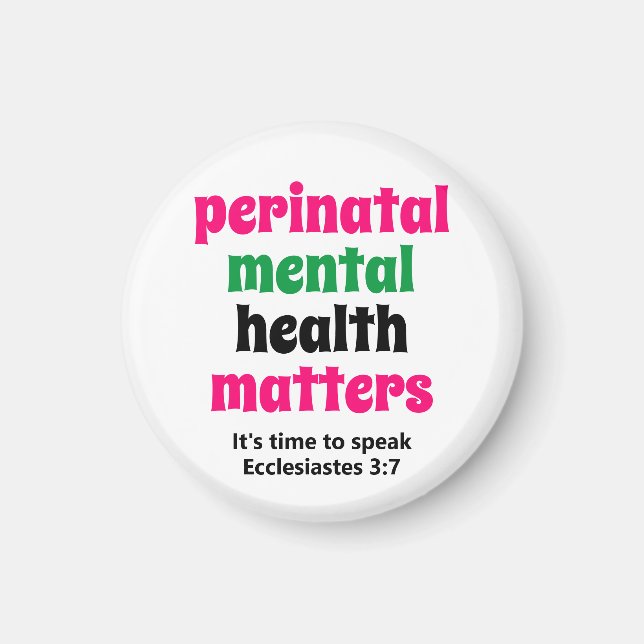 Perinatal Mental Health Matters Magnet (Front)