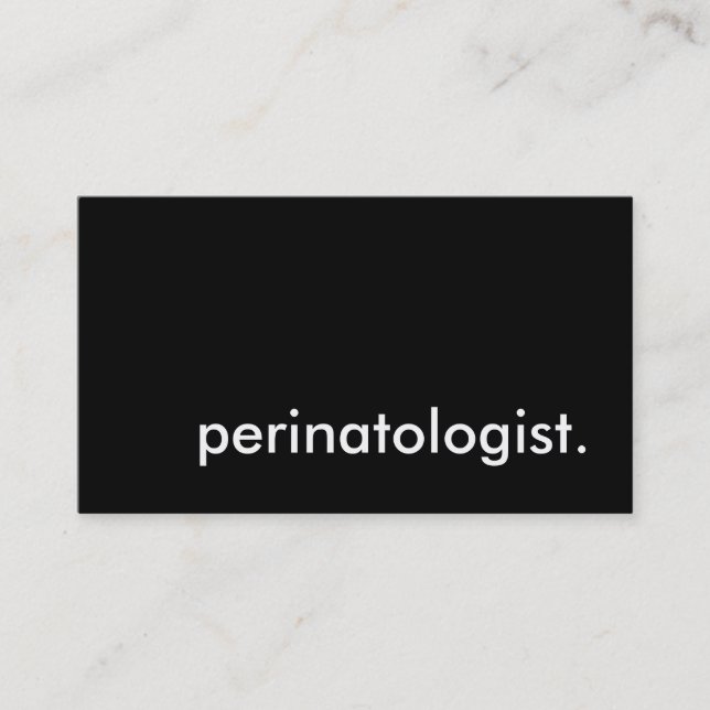 perinatologist. business card (Front)