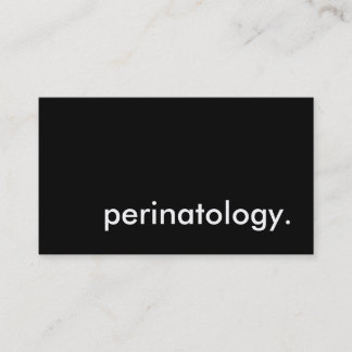perinatology. business card