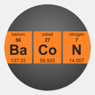 Periodic BaCoN Stickers $9.95 (20 pack)