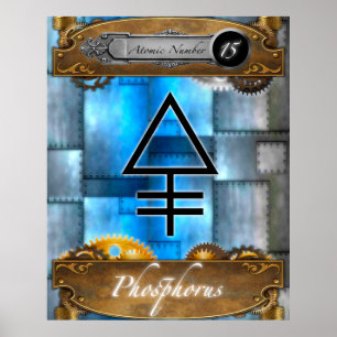 Periodic Element Phosphorus Atomic #15 Poster