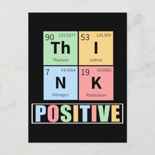 Periodic Elements Scientist Laboratory Chemist Postcard