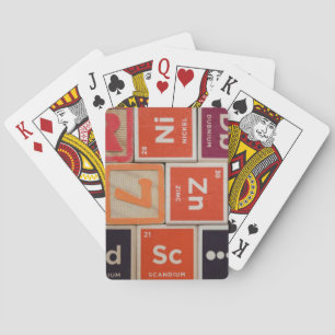 Periodic Elements Zinc Science Poker Cards