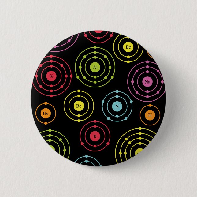 Periodic Shells Pinback Button (Front)