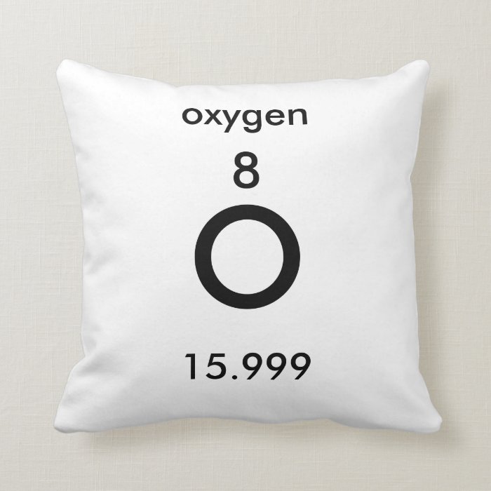 Periodic Table 8 Oxygen Pillow