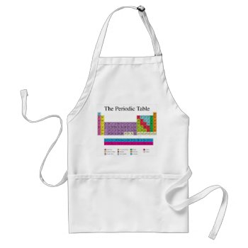 Periodic Table Adult Apron by robyriker at Zazzle