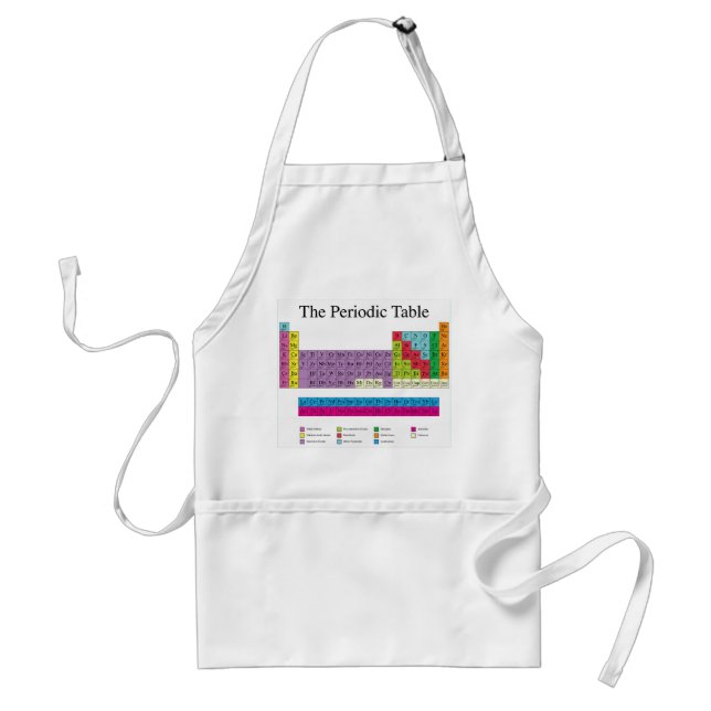 Periodic Table Adult Apron (Front)