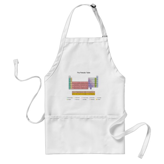 Periodic Table Adult Apron (Front)