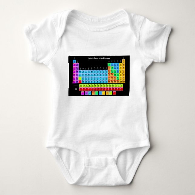 Periodic Table Baby Bodysuit (Front)