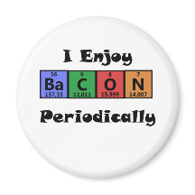 Periodic Table Bacon Science Chemistry Funny