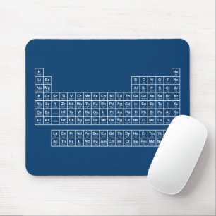 Periodic Table Blue Mouse Pad