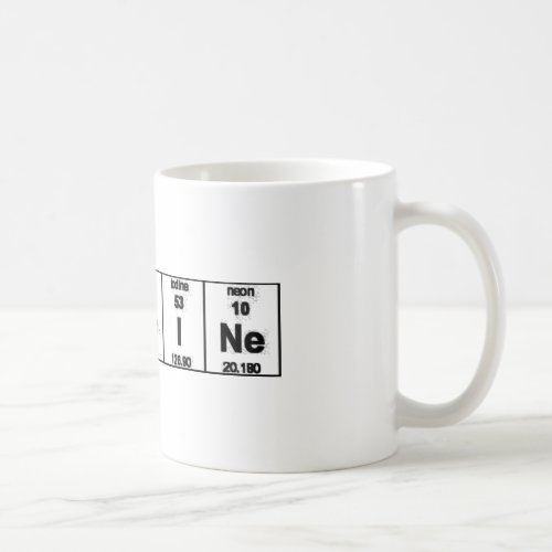 Periodic Table Caffeine Coffee Mug