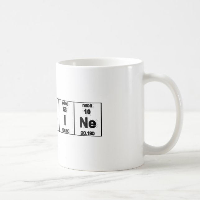 Periodic Table Caffeine Coffee Mug (Right)