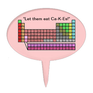 Periodic Table Cake Topper