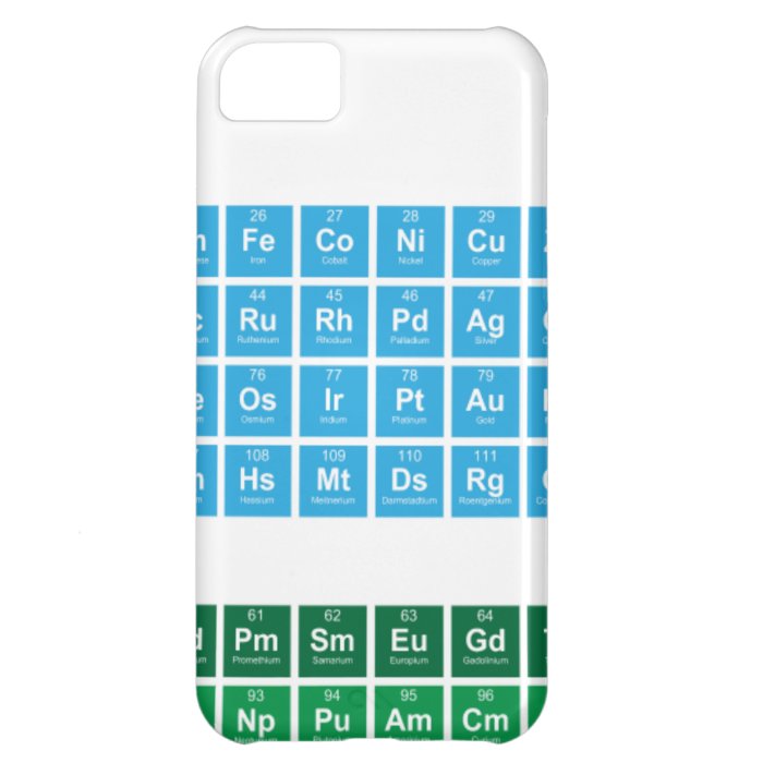 Periodic Table Case For iPhone 5C