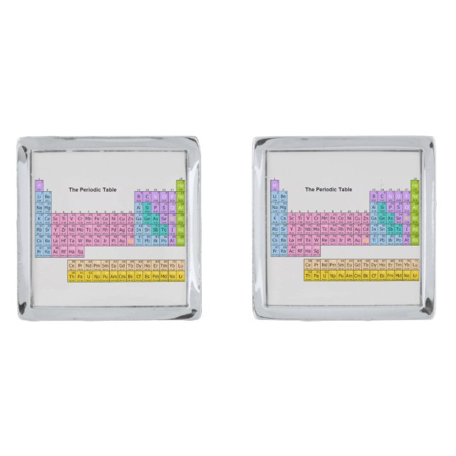 "Periodic Table" Cufflinks (Front)