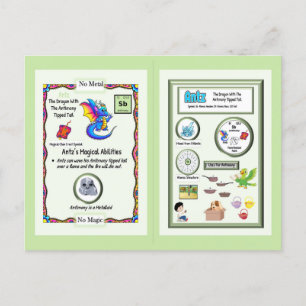 Periodic Table Dragon - Antimony Card