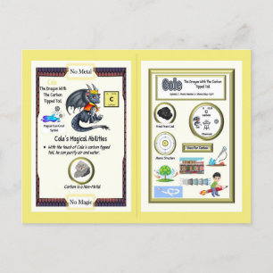 Periodic Table Dragon - Carbon Card