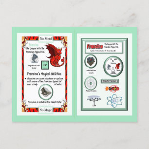 Periodic Table Dragon - Francium Card