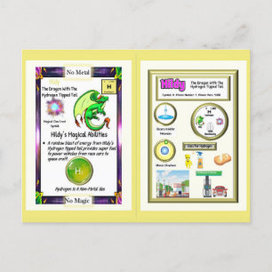 Periodic Table Dragon - Hydrogen Card